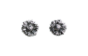 Sterling Silver Lawn Daisy Earrings