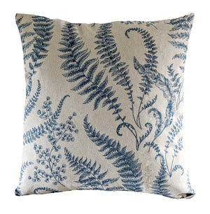 Blue Fern Cushion