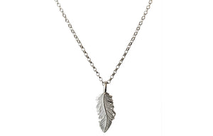 Sterling Silver Feather Pendant