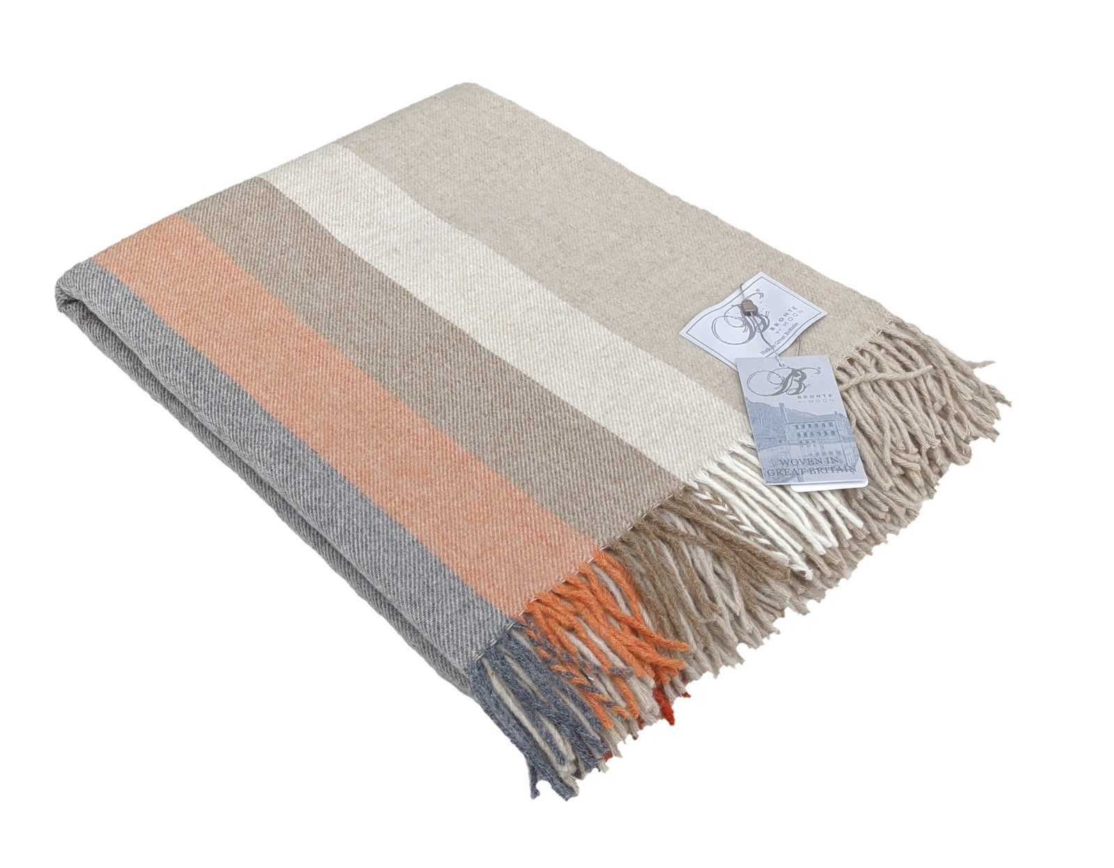 Bronte moon throw - Harleystripe Saffron
