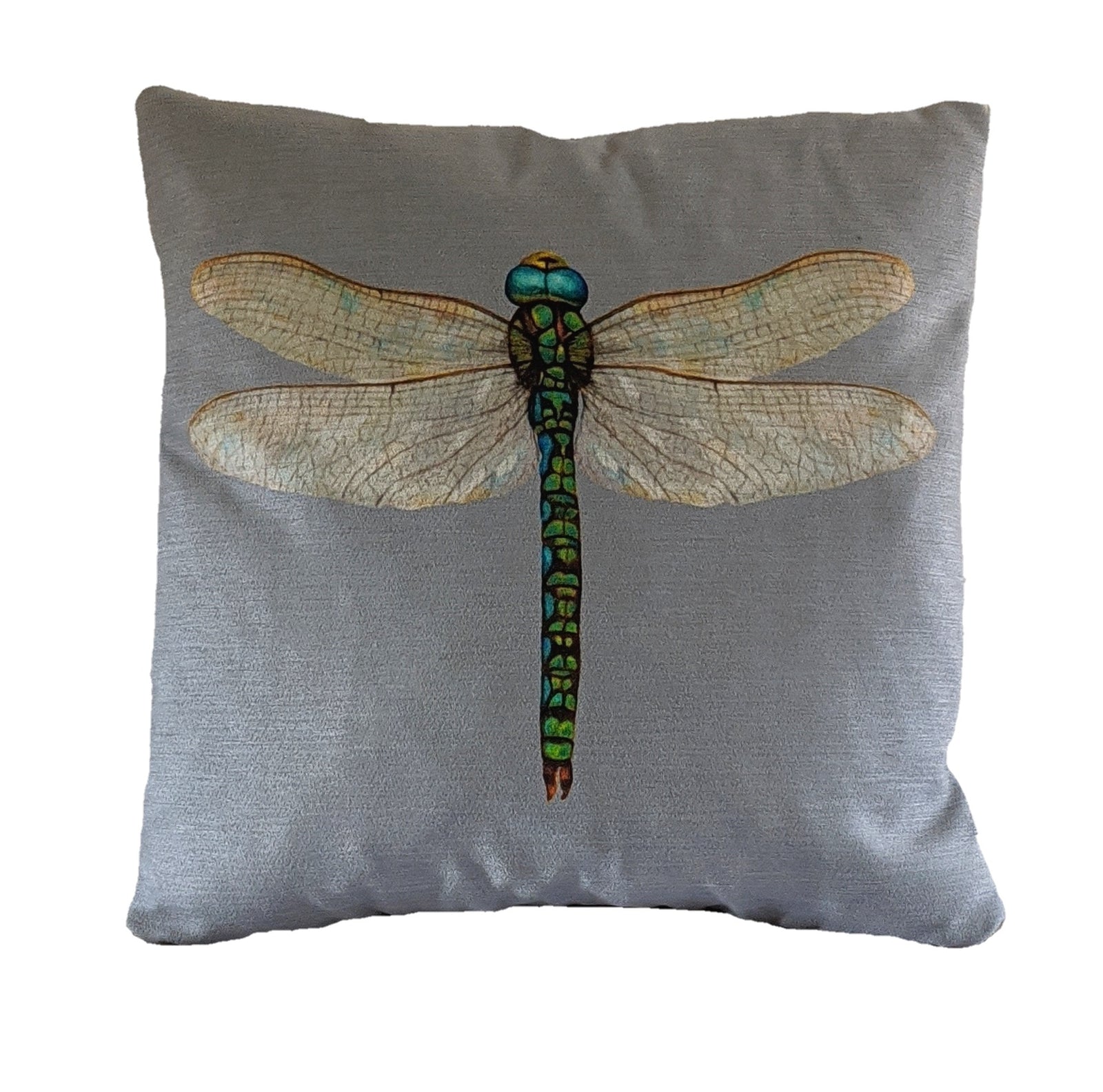 Grey dragonfly Cushion