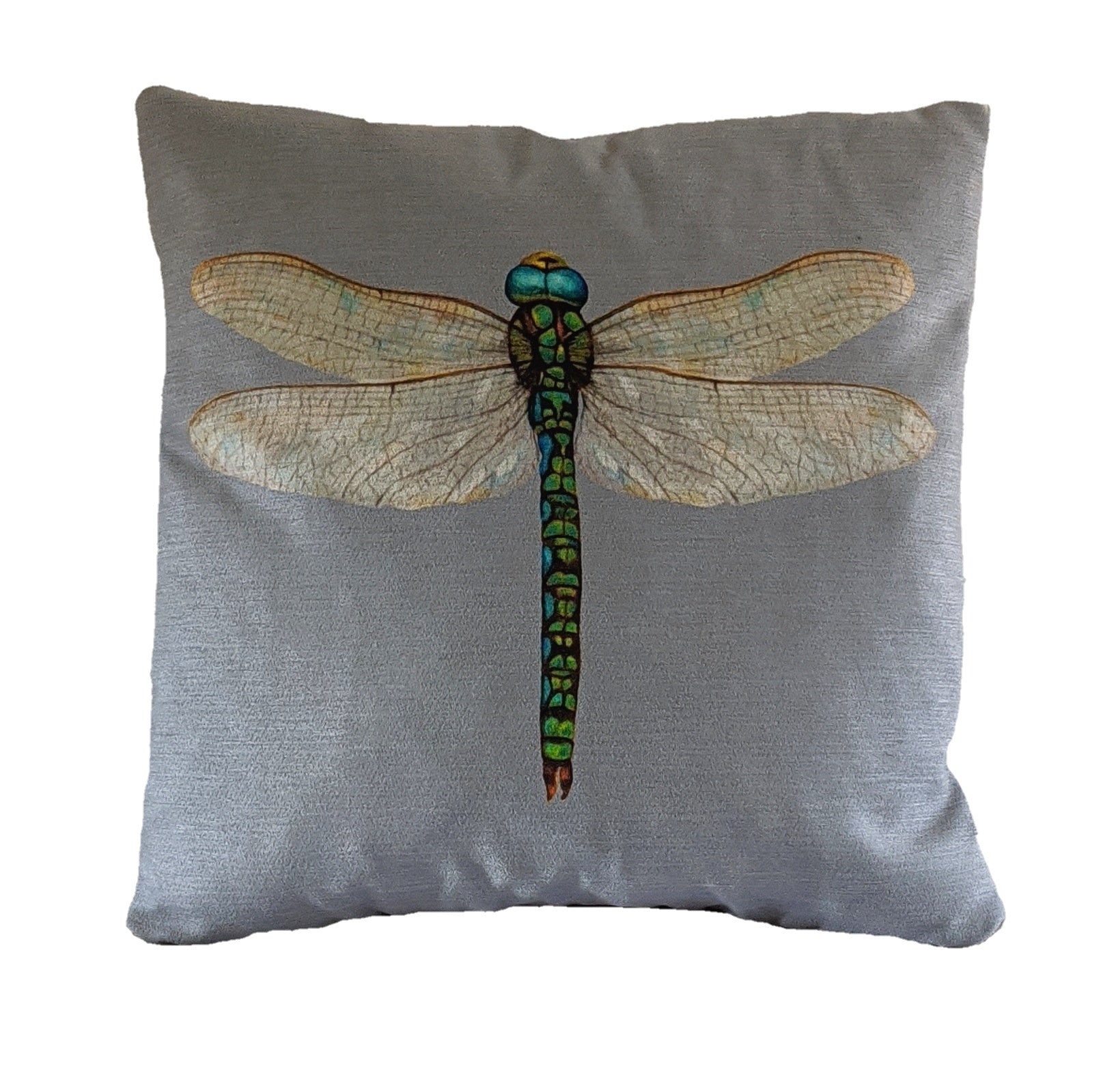 Grey dragonfly Cushion