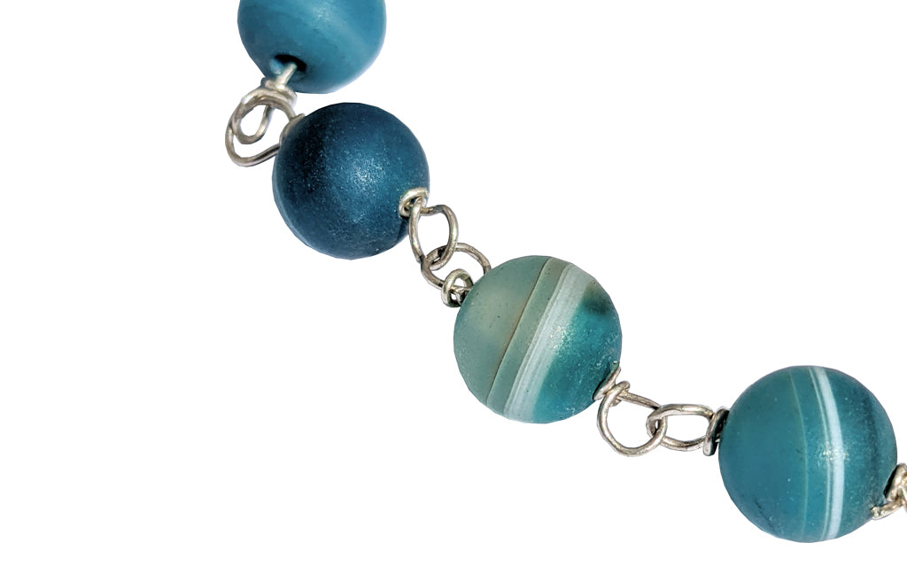 Blue Banded Agate bracelet