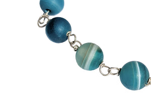 Blue Banded Agate bracelet