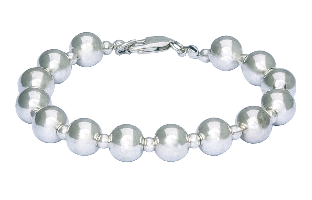 Sterling Silver Bead Bracelet