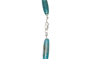 Blue quartz agate necklace