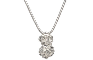 Sterling Silver Roses Pendant