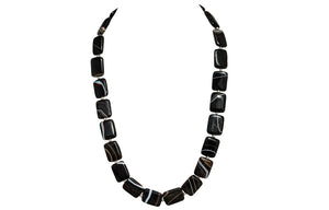 Black banded Agate Necklace