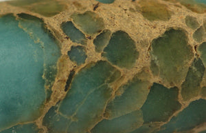 Blue Impression Jasper & Sterling Silver double bar Designer Bracelet.