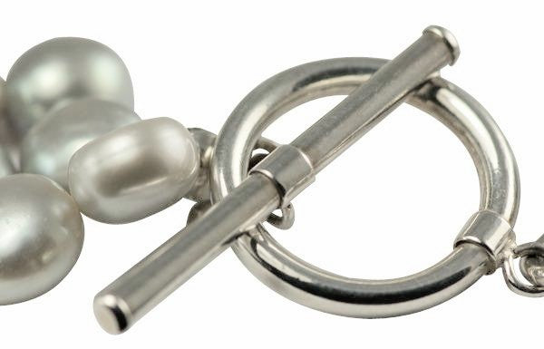 Silver  Freshwater Pearl Bracelet.