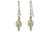 Single Ivory Freshwater Pearl and Solid Sterling Silver Hook Earrings