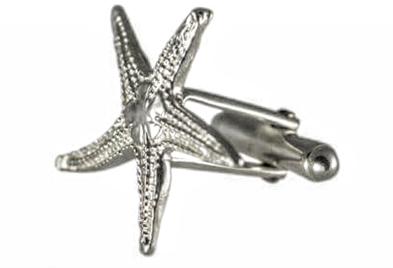 Solid Silver Starfish Cufflinks