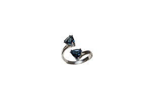 Sterling Silver London blue topaz ring