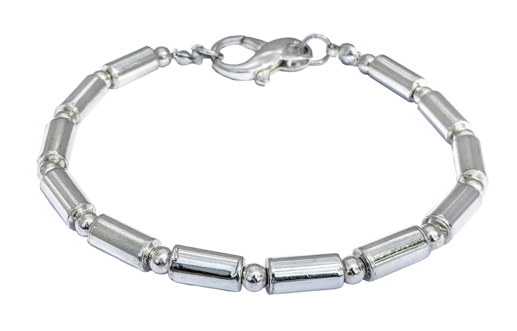 Sterling Silver Tube Bracelet