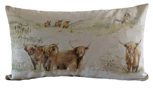 Voyage Highland Cows Cushion