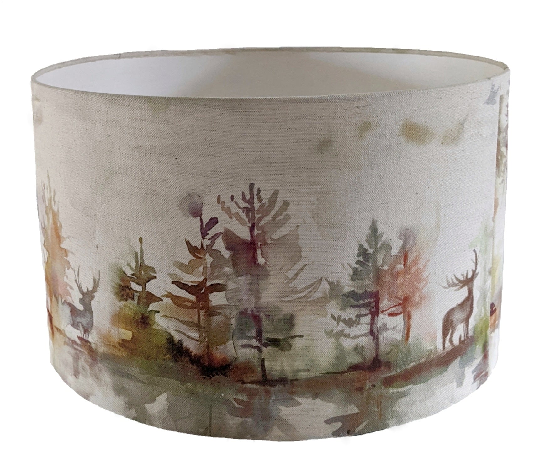 Voyage wilderness plum, russet stags lampshade for a lamp -  20cm, 30cm and 40cm