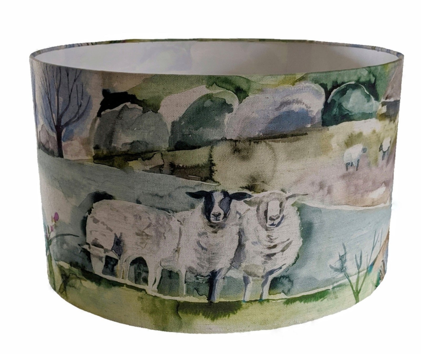 Voyage Buttermere sage lampshade for a ceiling pendant -  20cm, 30cm and 40cm