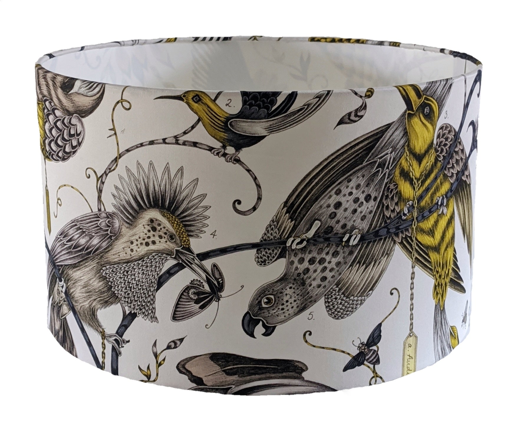 Yellow Parrots, into the wild, lampshade for a ceiling pendant -  20cm, 30cm and 40cm