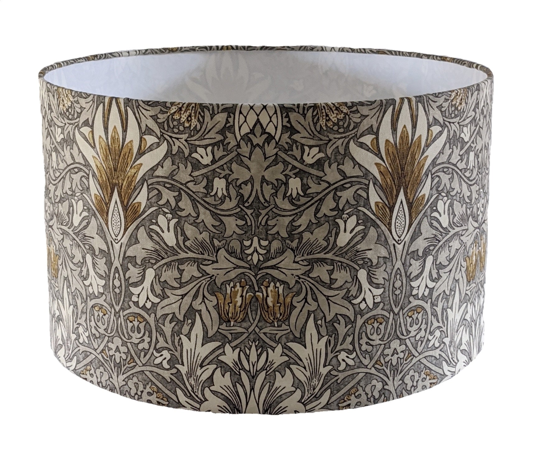 William Morris pewter snakeshead lampshade for a ceiling pendant -  20cm, 30cm and 40cm