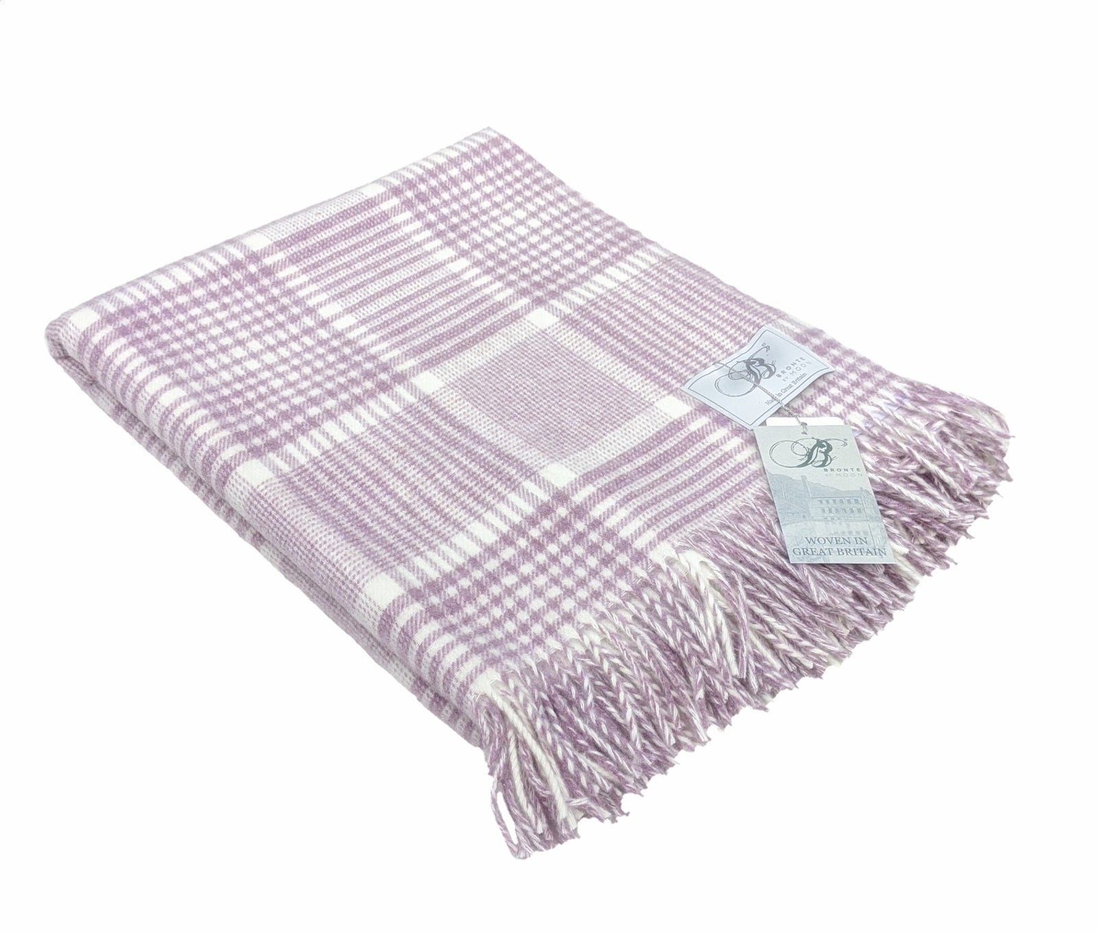 Bronte moon throw - blanket check heather