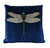 Blue dragonfly Cushion