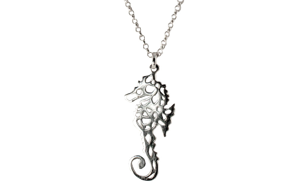 Sterling Silver Seahorse Pendant