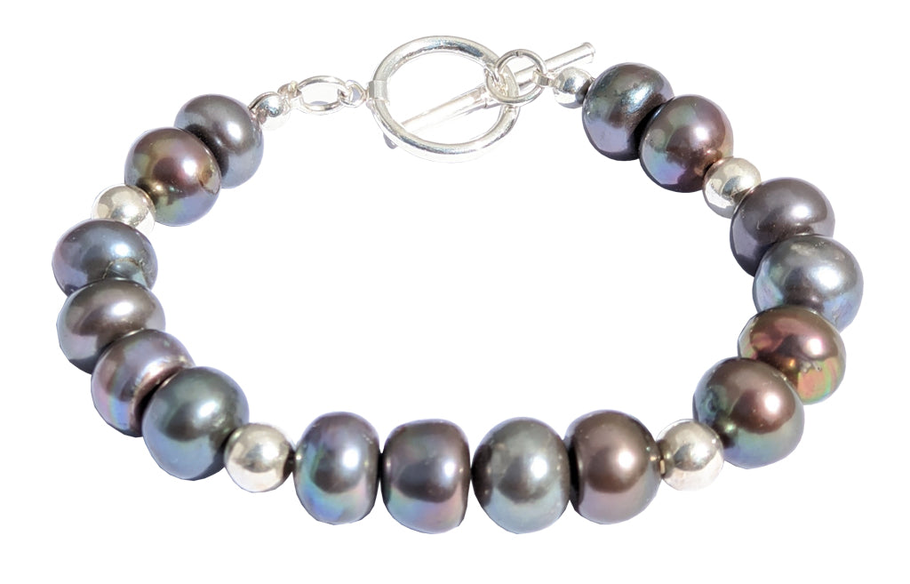Peacock Freshwater Pearl Bracelet.