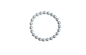 Sterling silver bead stacking ring