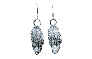 Sterling Silver Feather earrings