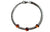 Amber 3 stone snake chain bracelet