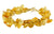 Citrine and 14ct rolled Gold designer Bracelet