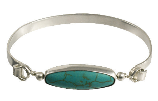 Silver bangle bracelets with on sale stones