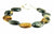 Golden Eye semi-precious stone and Sterling Silver Beads and Clasp Bracelet
