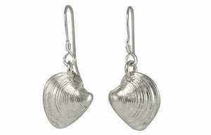 Sterling Silver Cockleshell Earrings