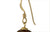Chocolate Bronze Freshwater Pearl with Solid 9ct Gold Bead Hook Earrings