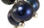 Dark Blue Freshwater Pearl and Solid Sterling Silver Hook Earrings