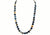 Golden Eye semi-precious stone and Sterling Silver Beads and Clasp Necklace